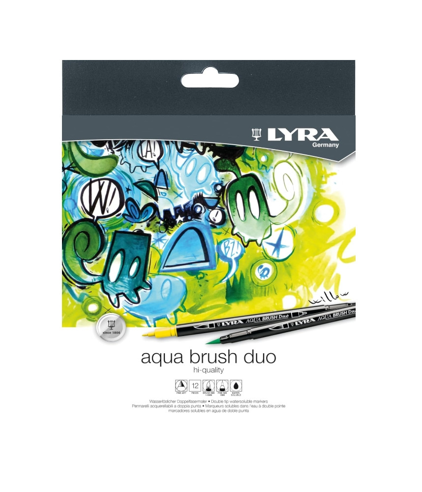 Lyra Aqua Brush Duo Set 12