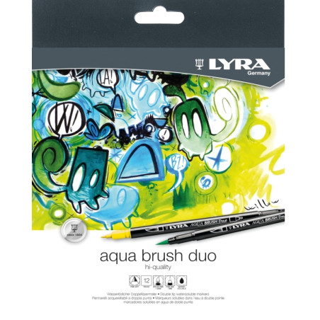Lyra Aqua Brush Duo Set 12