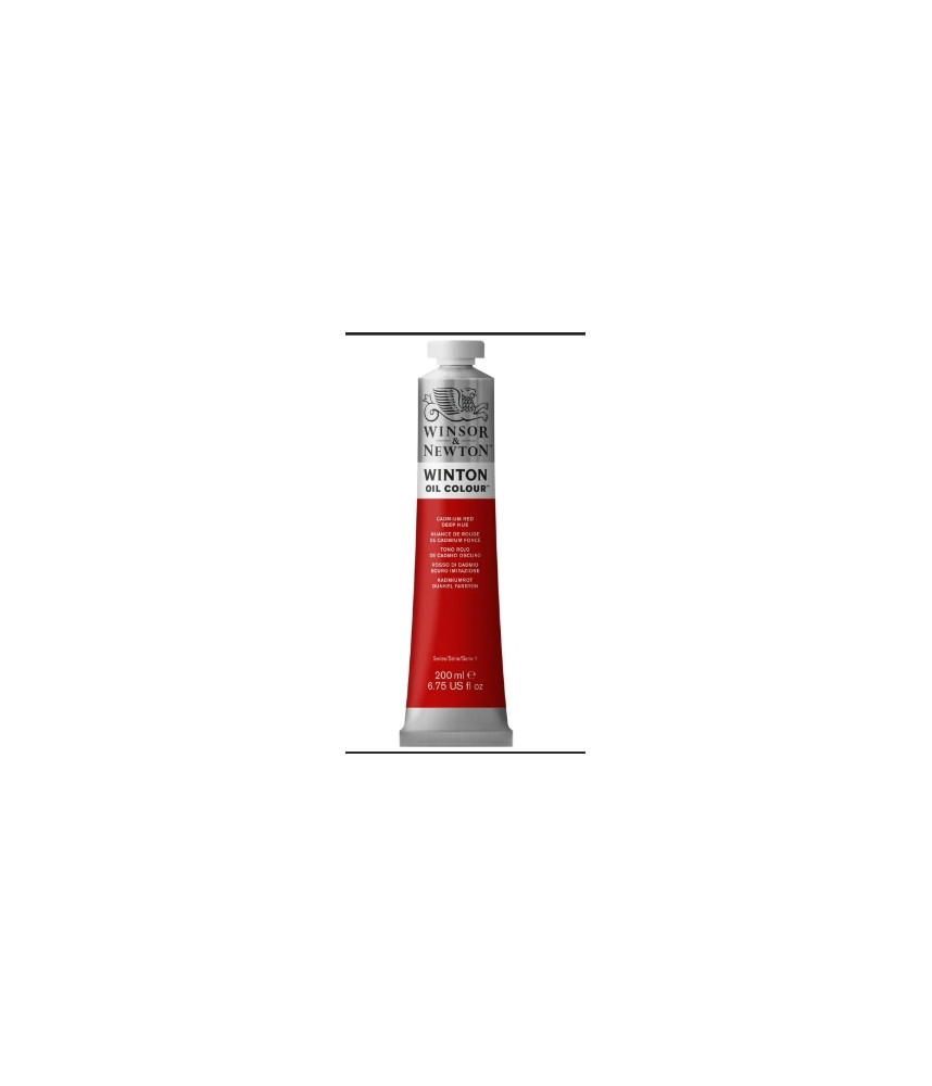 Winsor & Newton Winton 200ml Oil Colour Cadmium Red Deep Hue