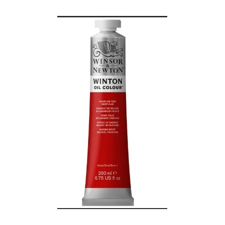 Winsor & Newton Winton 200ml Oil Colour Cadmium Red Deep Hue