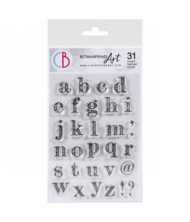 Ciao Bella Clear Stamp 4x6 Design Lowercase Alphabet