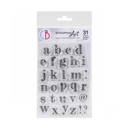 Ciao Bella Clear Stamp 4x6 Design Lowercase Alphabet