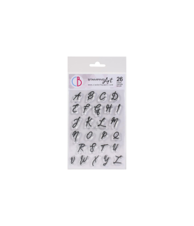 Ciao Bella Clear Stamp  4x6 Muse Uppercase Alphabet