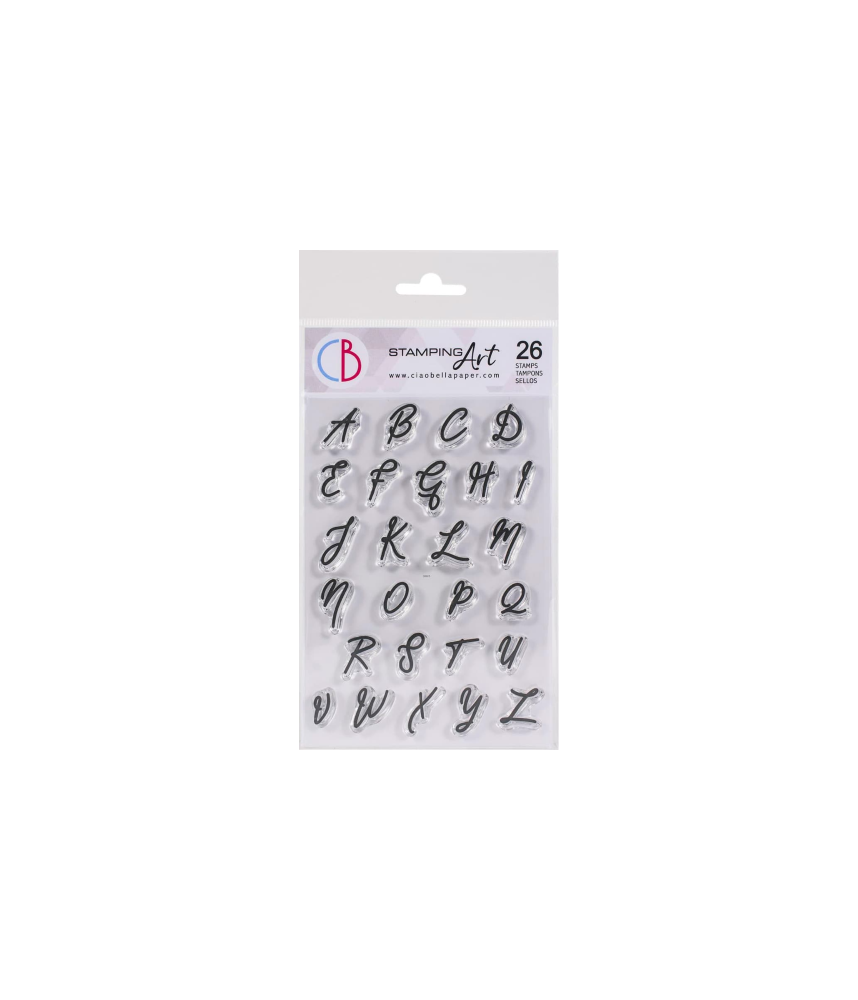 Ciao Bella Clear Stamp  4x6 Muse Uppercase Alphabet