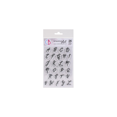 Ciao Bella Clear Stamp  4x6 Muse Uppercase Alphabet