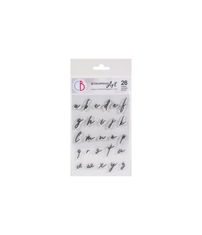 Ciao Bella Clear Stamp 4x6 Muse Lowercase Alphabet
