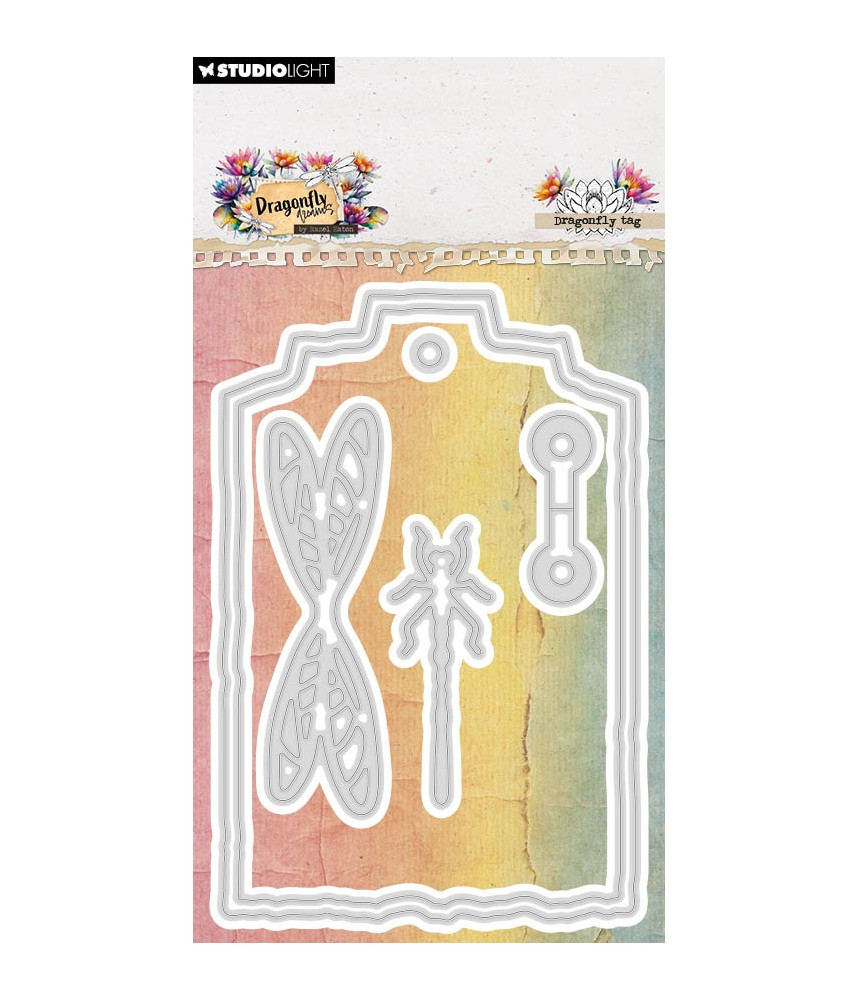 Studio Light Dragonfly Dreams Cutting Die Dragonfly tag 6 Pc