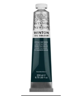Winsor & Newton Winton Oil 200ml Phthalo Deep Green