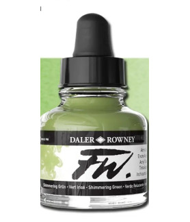 Daler-Rowney FW Acrylic Ink Shimmer Green (29.5ml)