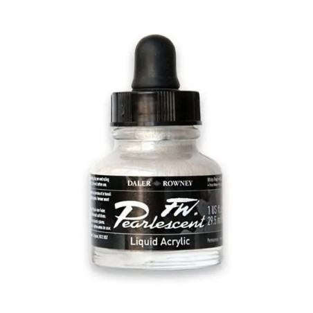 Daler-Rowney FW Pearlescent Ink White Pearl (29.5ml)