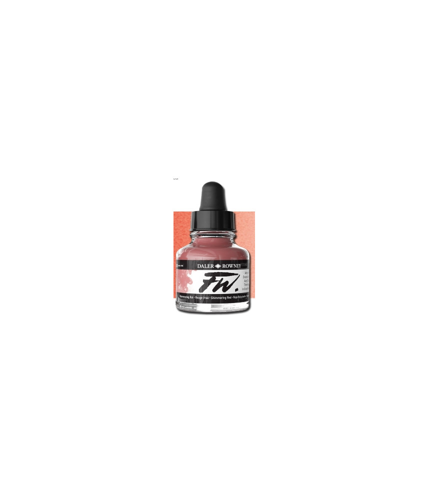 Daler-Rowney FW Acrylic Ink Shimmering Red (29.5ml)