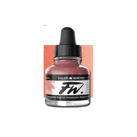 Daler-Rowney FW Acrylic Ink Shimmering Red (29.5ml)