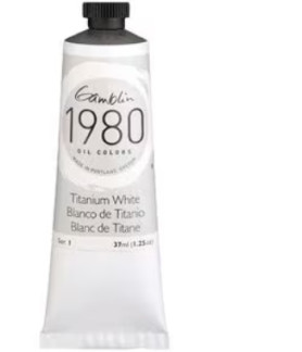 Gamblin 1980 Oil Paint Titanium White 37ml