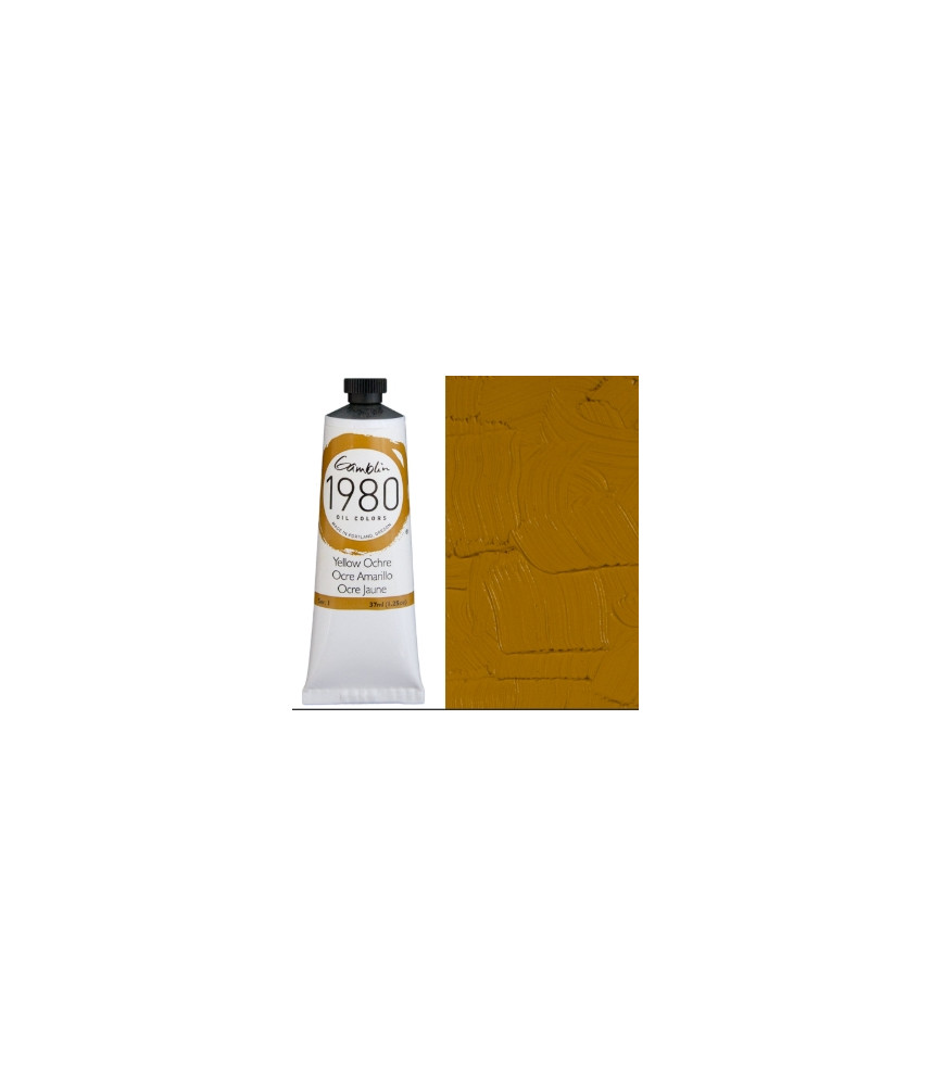 Gamblin 1980 Oil Paint Yellow Ochre Light 37ml