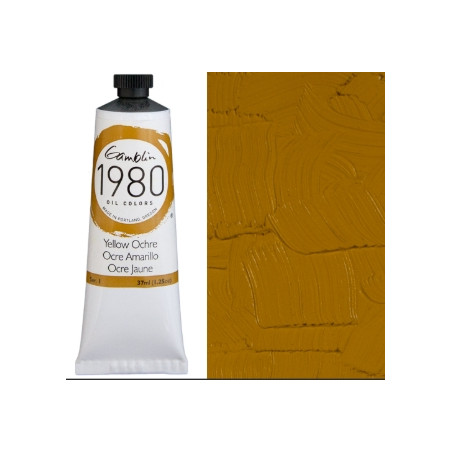 Gamblin 1980 Oil Paint Yellow Ochre Light 37ml
