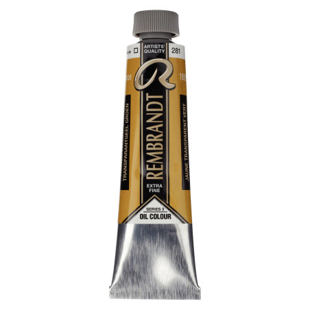 Rembrandt Oil Colour Tube 40 ml Transp Yellow Green 281