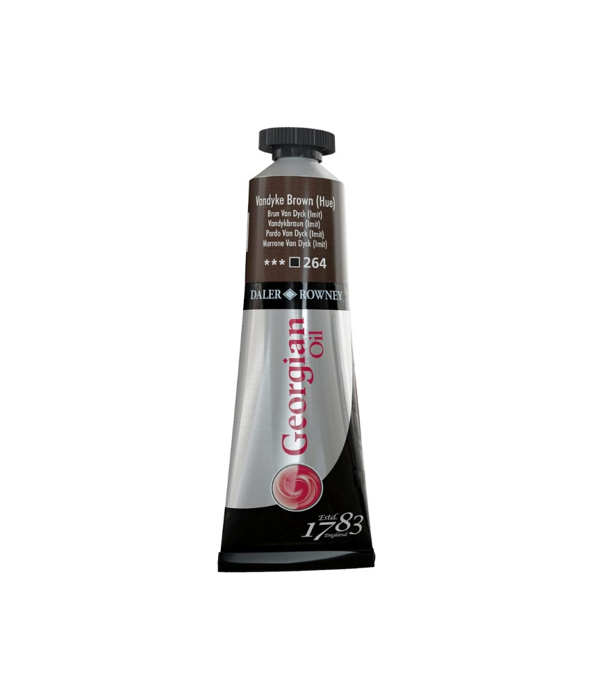 Daler-Rowney Georgian Oil Colour 38ml Vandyke Brown Hue 264