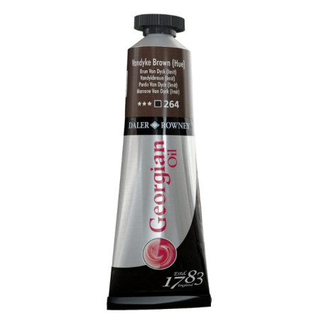 Daler-Rowney Georgian Oil Colour 38ml Vandyke Brown Hue 264