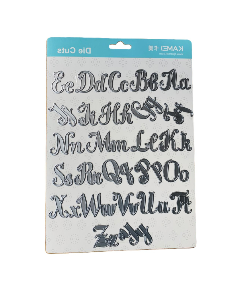 Kamei Cutting Dies Fancy Alphabet 290x180mm