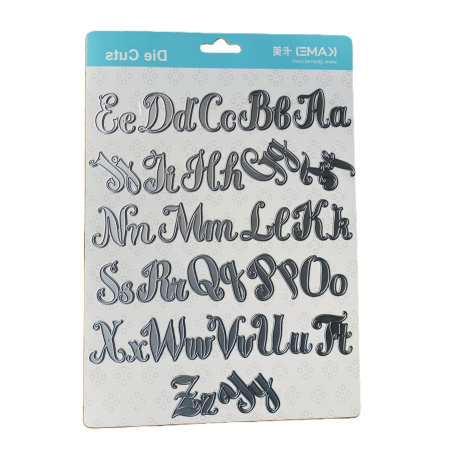 Kamei Cutting Dies Fancy Alphabet 290x180mm