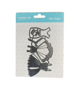 Kamei Cutting Dies Dresses 138x74mm
