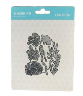 Kamei Cutting Dies Seaweed and Shells 8x9,5cm