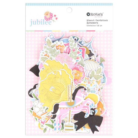 Rosie's Studio- Jubilee Cardstock Diecut (132 Pieces) - Ephemera