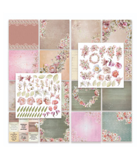 Couture Creations 12x 12 Paper Pack  Vintage Tea Collection