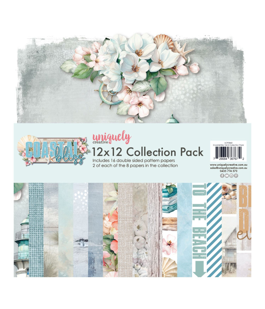 Uniquely Creative 12x12 Paper Pack - Coastal Bliss