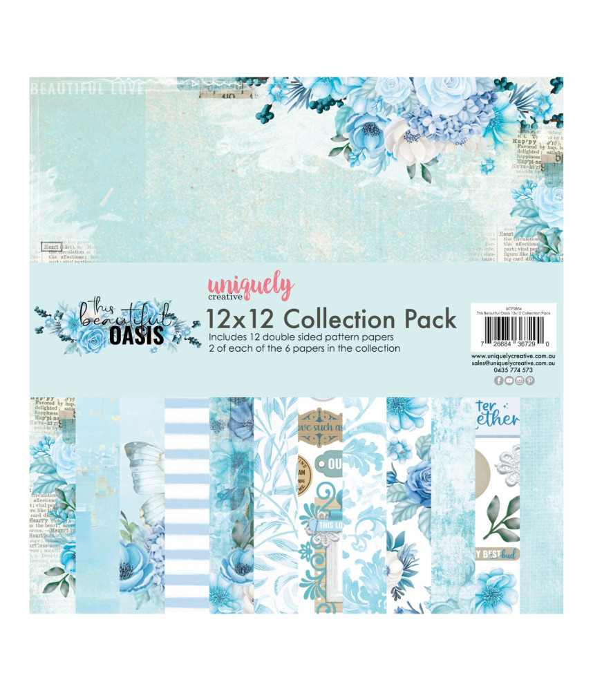 Uniquely Creative 12x12 Paper Pack -This Beautiful Oasis