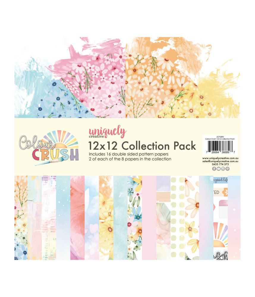 Uniquely Creative 12x12 Scrapbook Paper Pack - Colour Crush