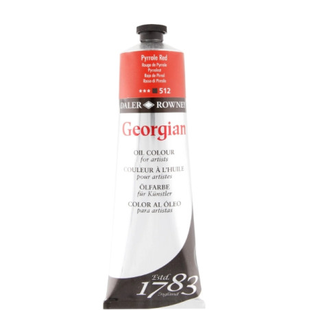 Daler Rowney Georgian Oil Colour 75ml Pyrrole Red 512