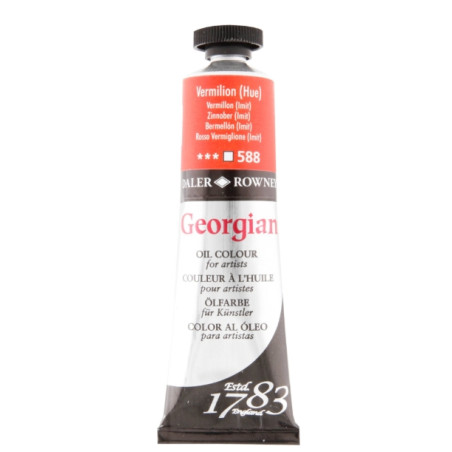 Daler Rowney Georgian Oil Colour 75ml Vermilion (Hue) 588