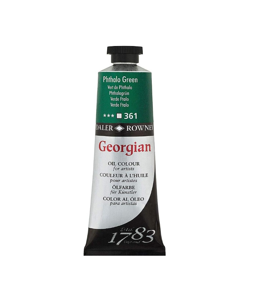 Daler Rowney Georgian Oil Colour 75ml Phthalo Green 361