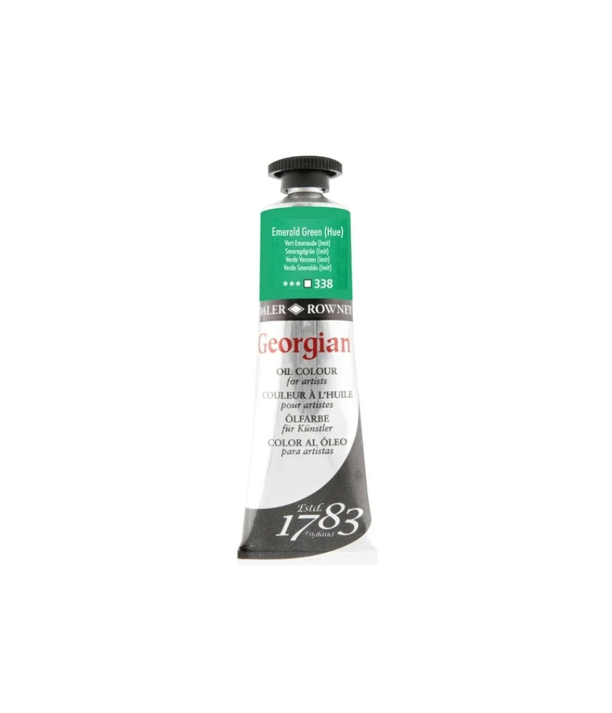 Daler Rowney Georgian Oil Colour 75ml Emerald Green (Hue) 338
