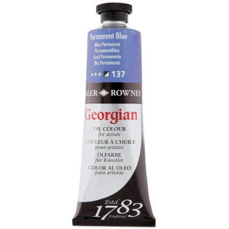 Daler Rowney Georgian Oil Colour 75ml Permanent Blue 137