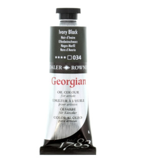 Daler Rowney Georgian Oil Colour 75ml Ivory Black 034