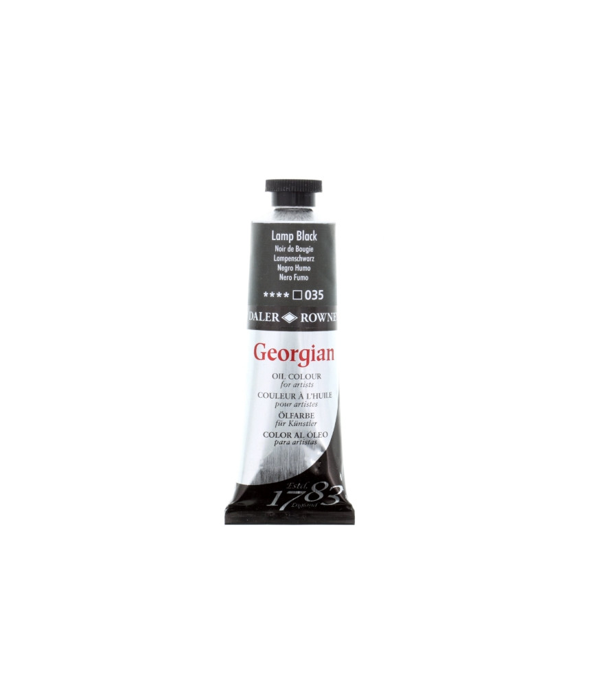 Daler Rowney Georgian Oil Colour 75ml Lamp Black 035