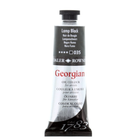 Daler Rowney Georgian Oil Colour 75ml Lamp Black 035