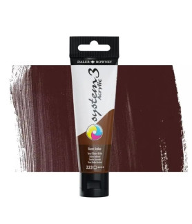 Daler Rowney System 3 Acrylic-59ml (223) Burnt Umber