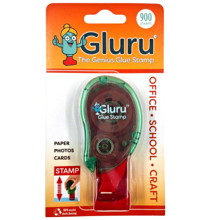 GLURU THE GENIUS GLUE STAMP STANDARD STAMP 900 GLUE STAMPS