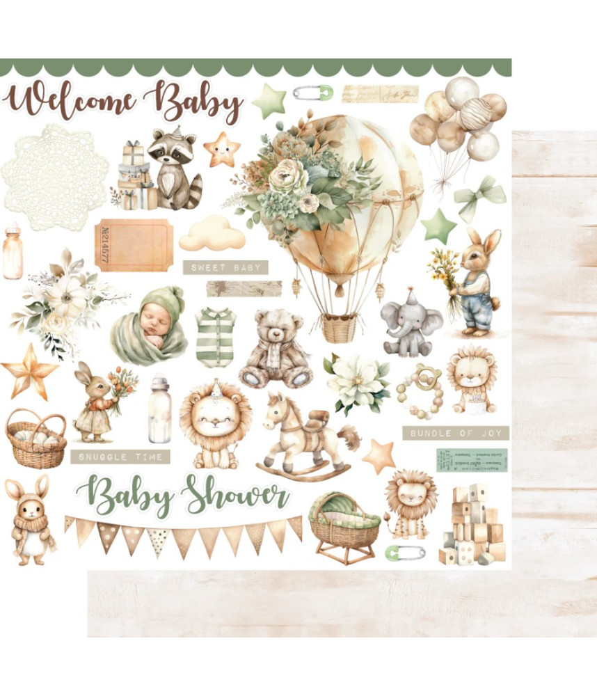 Uniquely Creative Hello Darling 12 x 12 Scrapbook Paper - Adorable