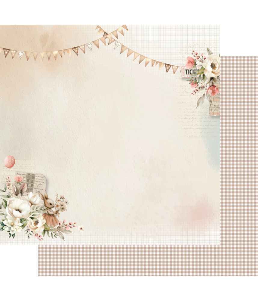 Uniquely Creative Hello Darling 12 x 12 Scrapbook Paper Treasured