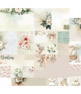 Uniquely Creative Hello Darling 12 x 12 Scrapbook Paper Delicate