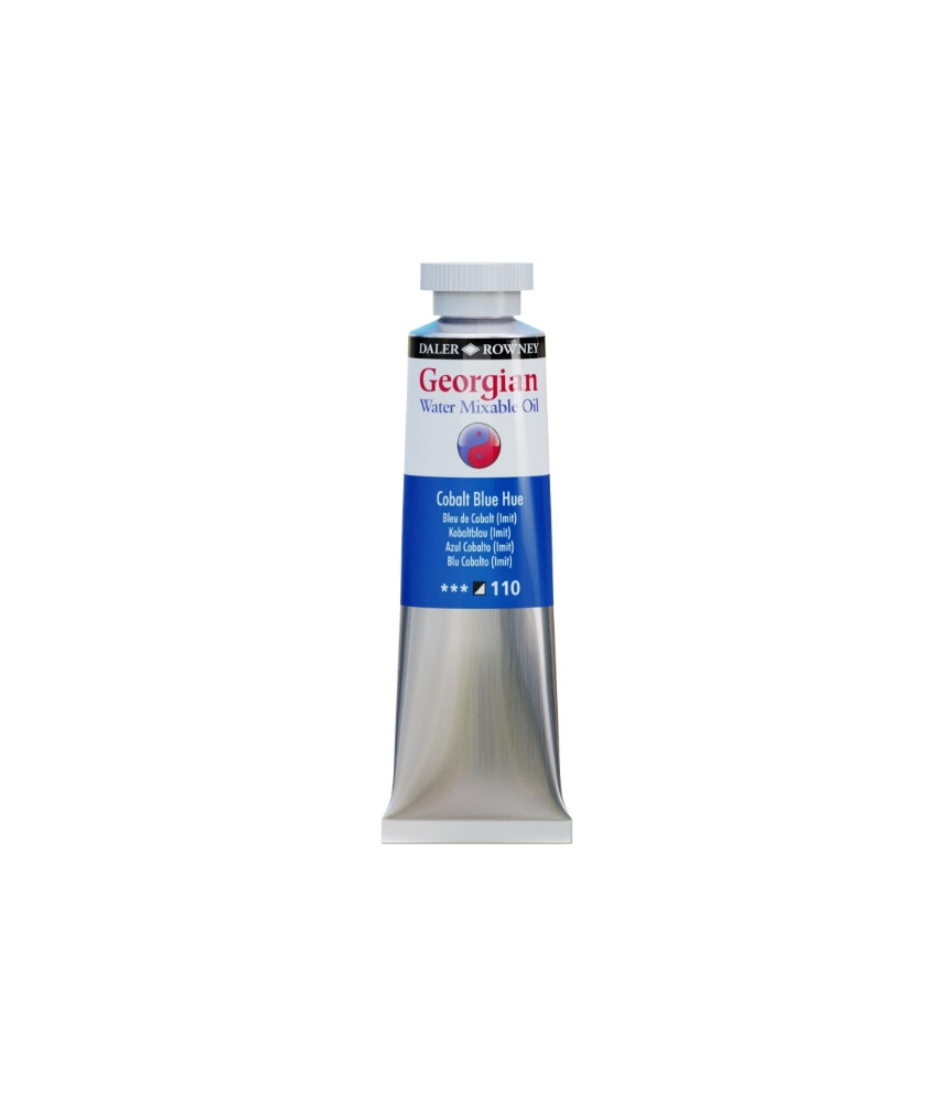 Daler Rowney Georgian Water Mixable Oil Paint 37ml Cobalt Blue Hue 110