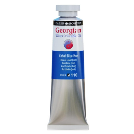 Daler Rowney Georgian Water Mixable Oil Paint 37ml Cobalt Blue Hue 110