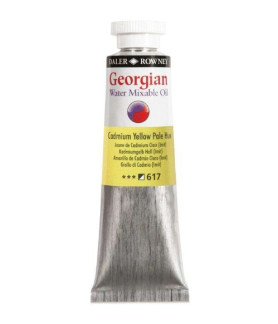 Daler Rowney Georgian Water Mixable Oil Paint 37ml Cadium Yellow Pale Hue 617