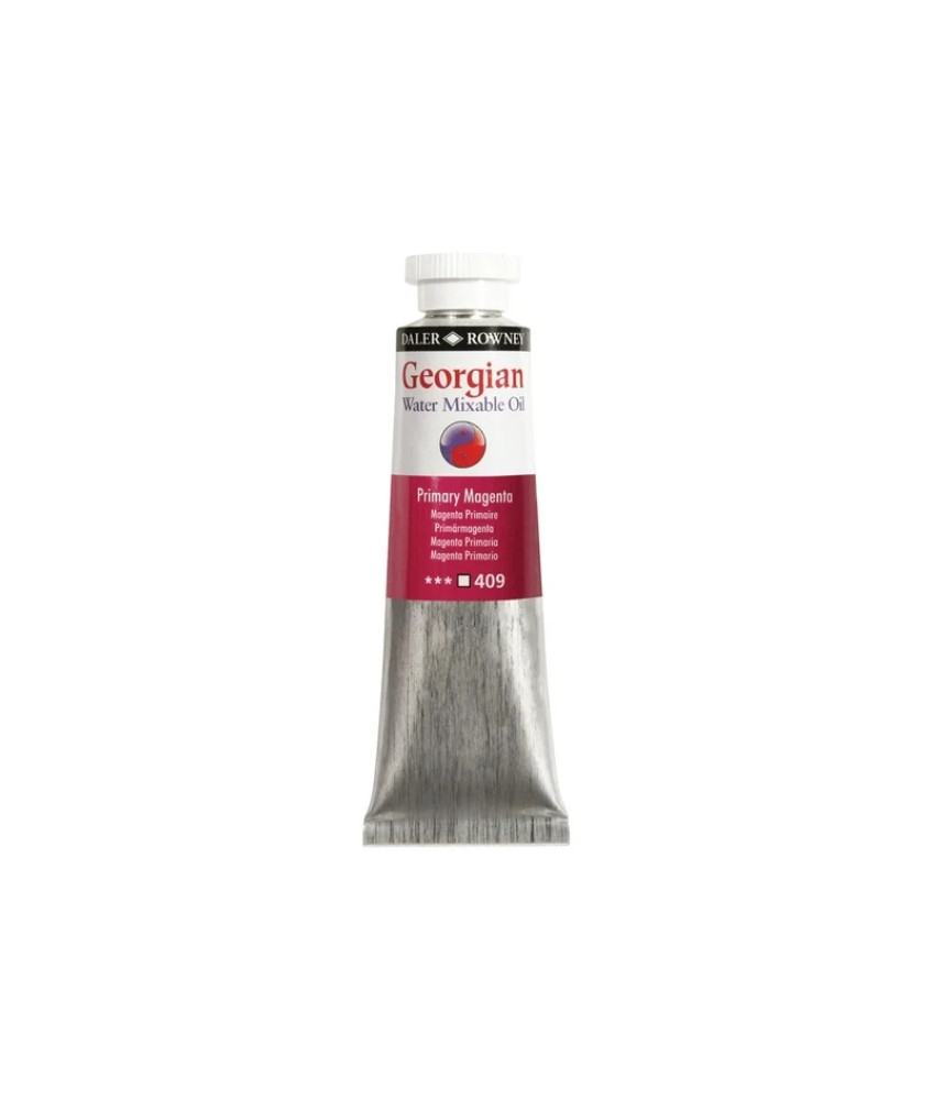 Daler Rowney Georgian Water Mixable Oil Paint 37ml Primary Magenta 409