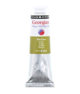 Daler Rowney Georgian Water Mixable Oil Paint 37ml Olive Green 363