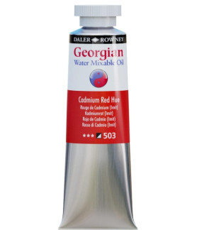 Daler Rowney Georgian Water Mixable Oil Paint 37ml Cadium Red Hue 503